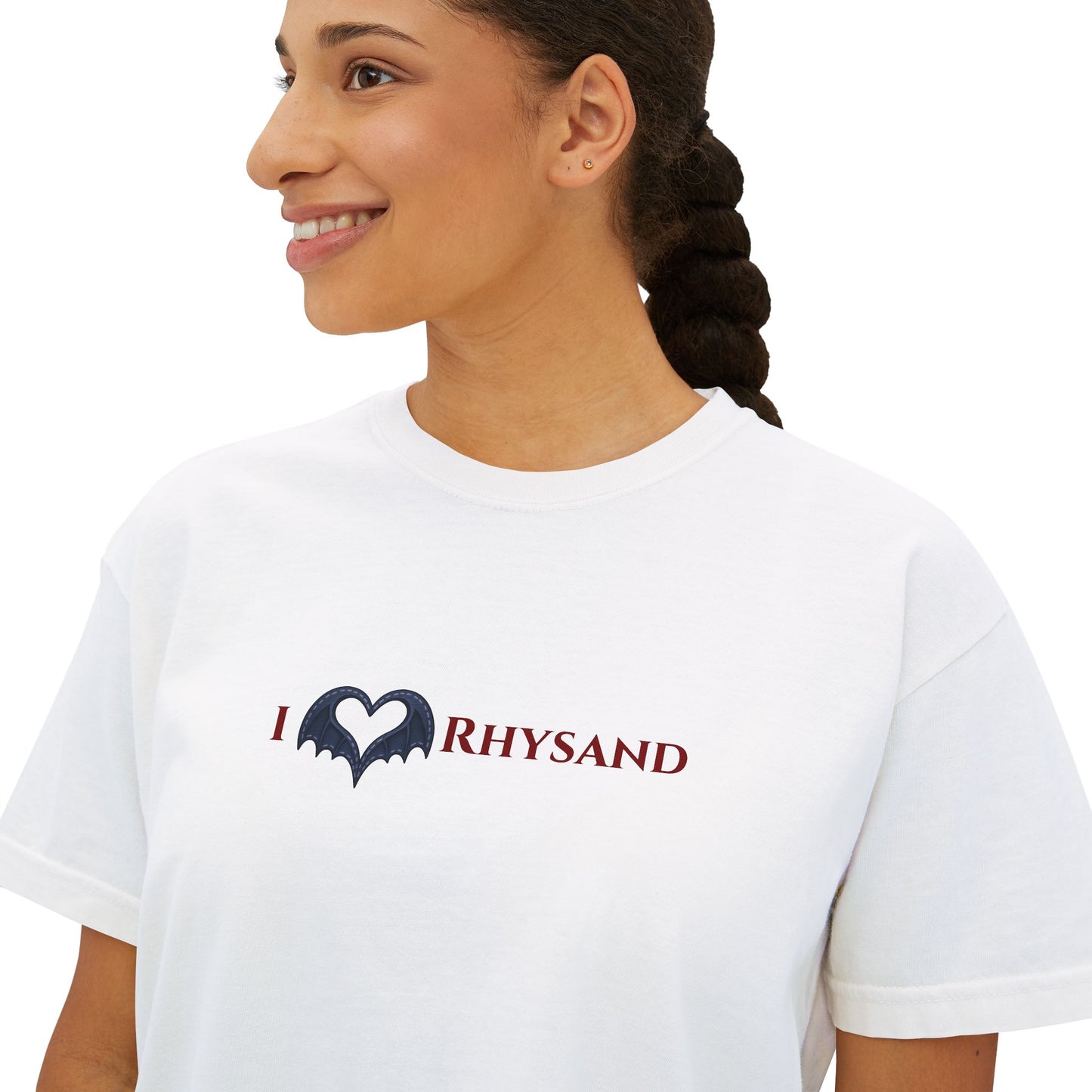 BookTok Rhysand Boxy Tee | Women's Boxy Tee | Casual Graphic T-Shirt, Everyday Wear, Gift for Her, Minimalist Style, Comfy Tee