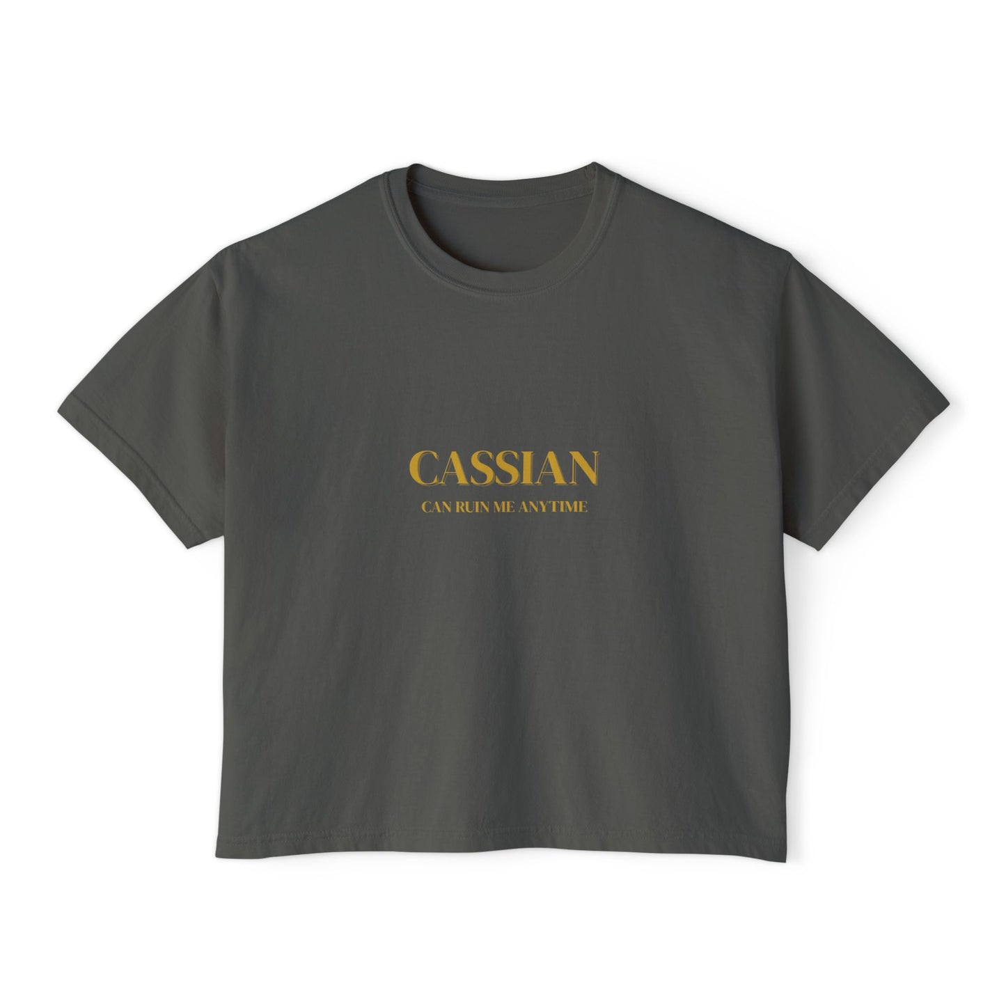 Chic Women's Boxy Tee with Inspirational Quote, Casual Summer Top, Everyday Wear, Gift for Her, Graphic Tee for Women