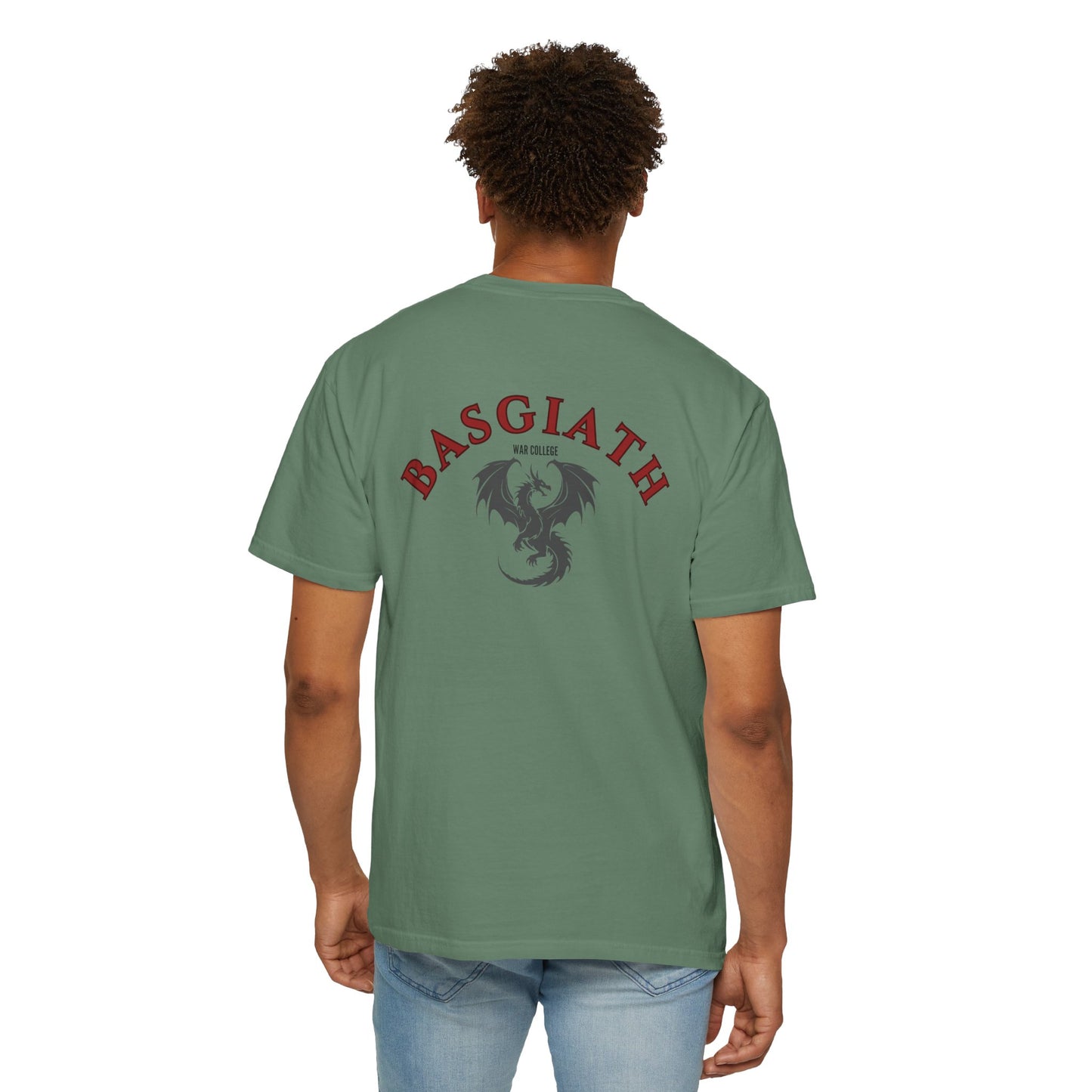 Bookish Dragon Rider T-shirt - Unisex Garment-Dyed
