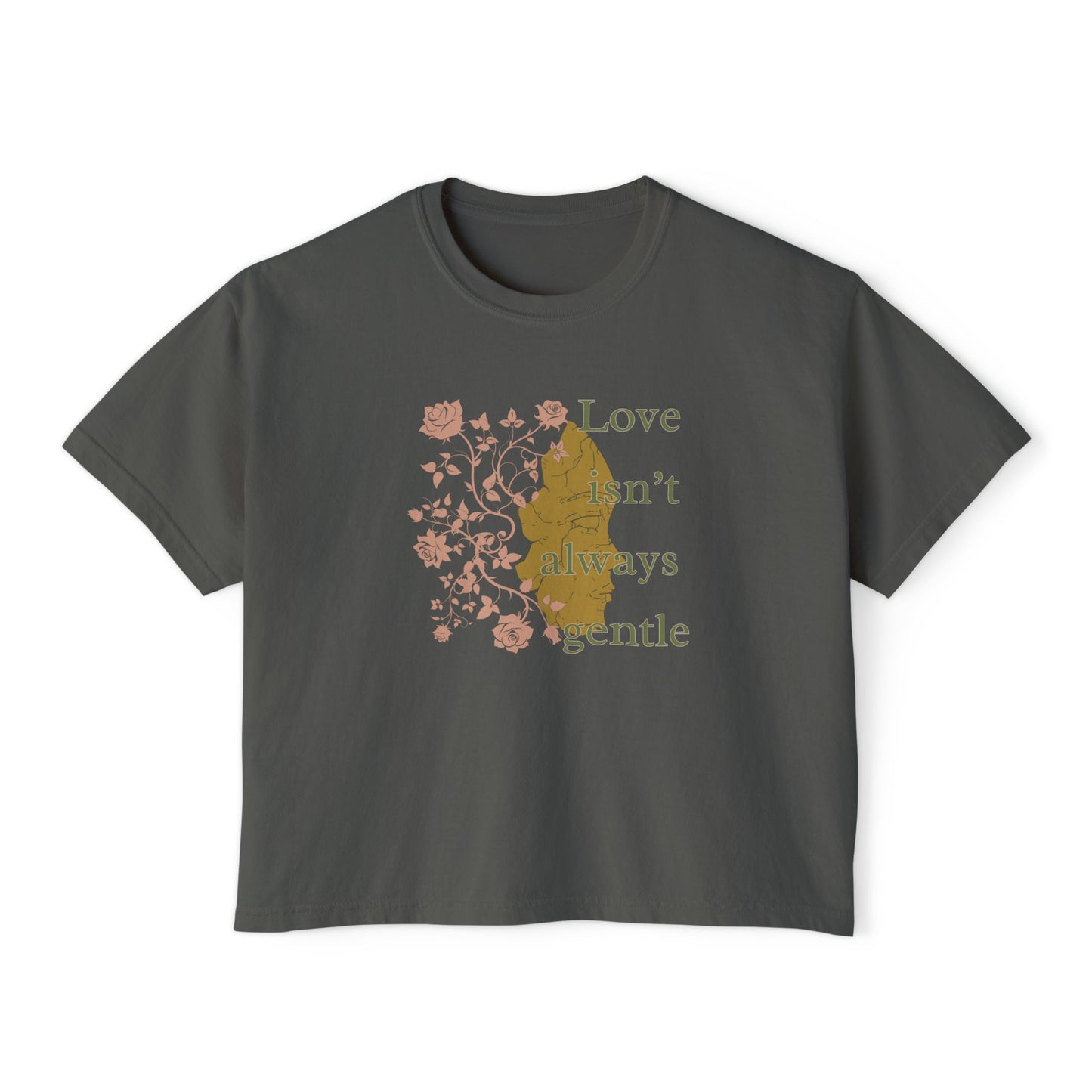 Tee Spring Court 'Love Isn't Always Gentle' Women's Boxy Boho Shirt