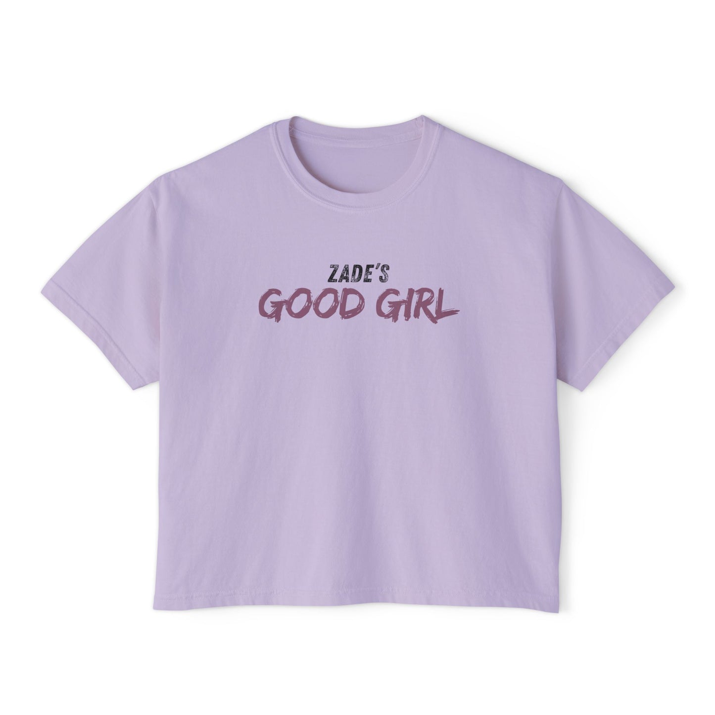 Zade's Good Girl Women's Boxy Tee - Cute Casual Top, Gift for Her, Feminine Style, Everyday Wear, Birthday Outfit