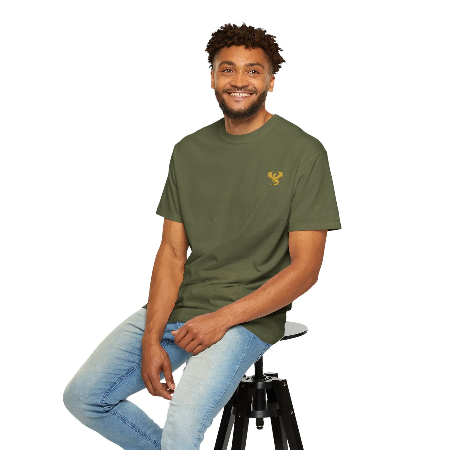 Dragon Book Lovers T-shirt - Unisex Garment-Dyed