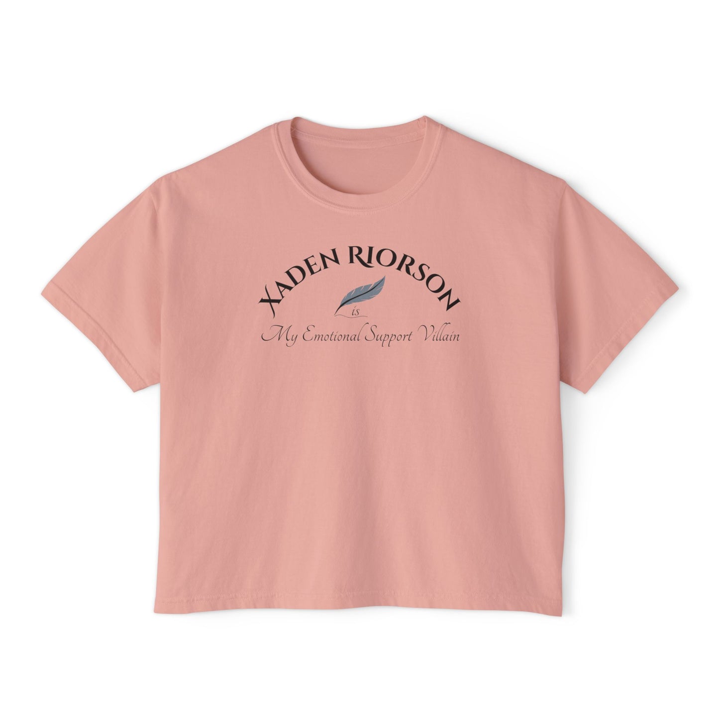 Xaden Cozy Supportive Boxy Tee for Women, Casual Everyday Wear, Gift for Friends, Motivational Women's T-Shirt, Cute Summer Top