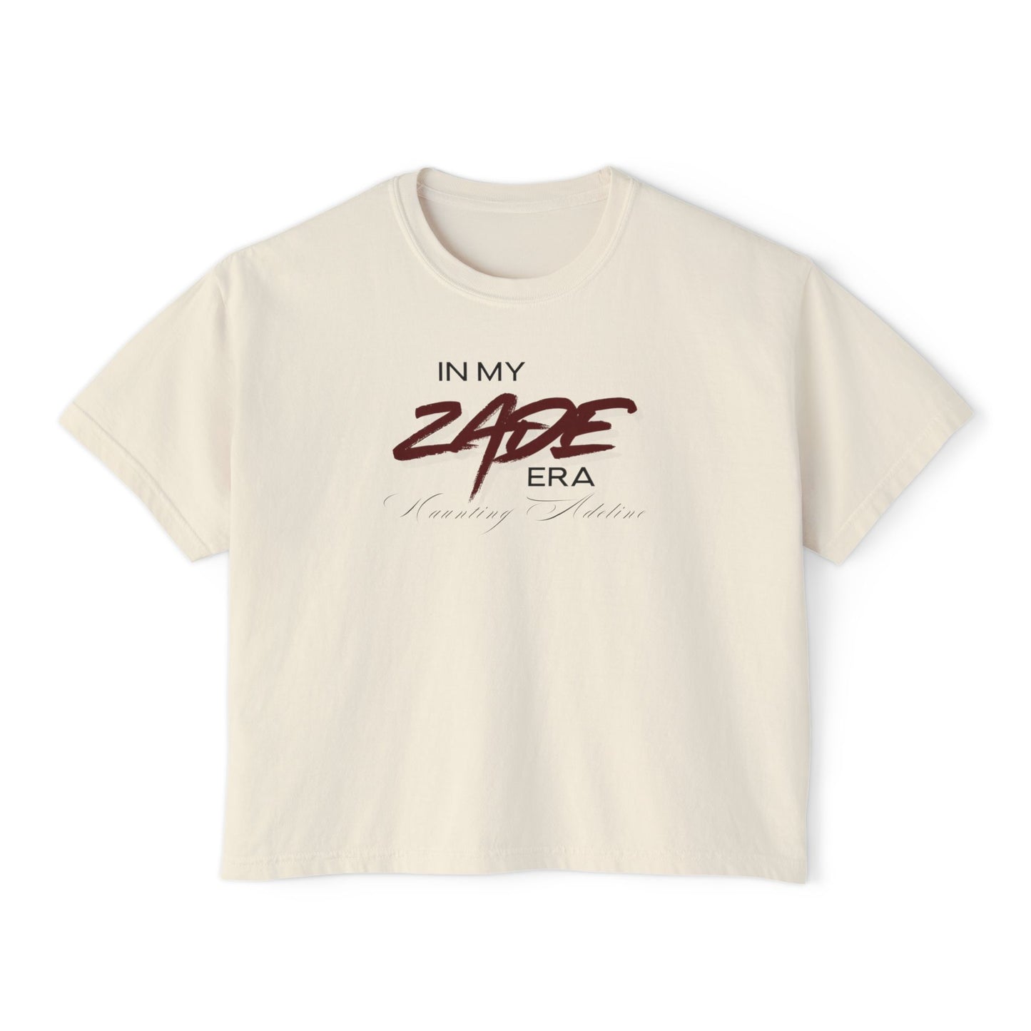 In My Zade Era Women's Boxy Tee - Trendy Graphic Tee, Casual Wear, Gift for Her, Summer Fashion, Everyday Comfort