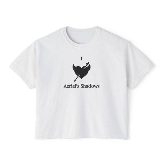 I Love Azriel's Shadows Women's Boxy Tee, Cute Graphic Tee, Gift for Readers, Literary Tee, Casual Comfort Wear