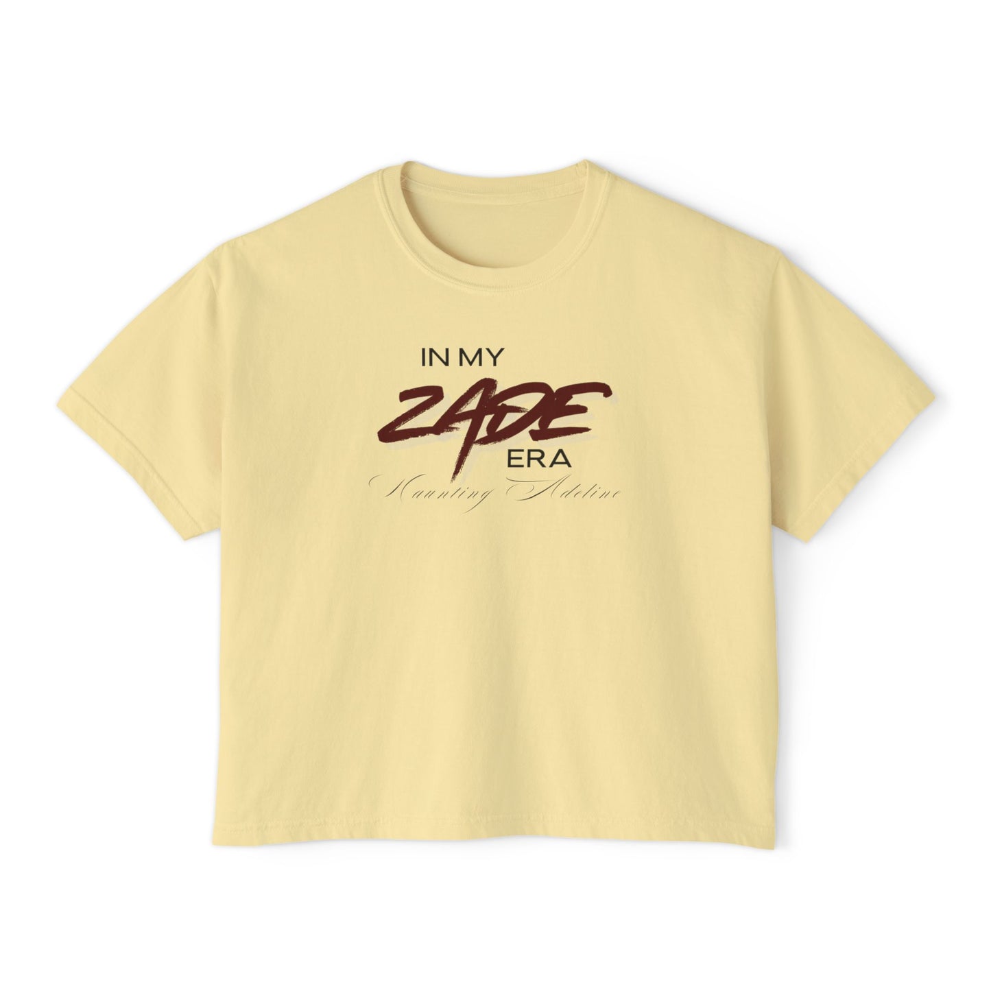 In My Zade Era Women's Boxy Tee - Trendy Graphic Tee, Casual Wear, Gift for Her, Summer Fashion, Everyday Comfort