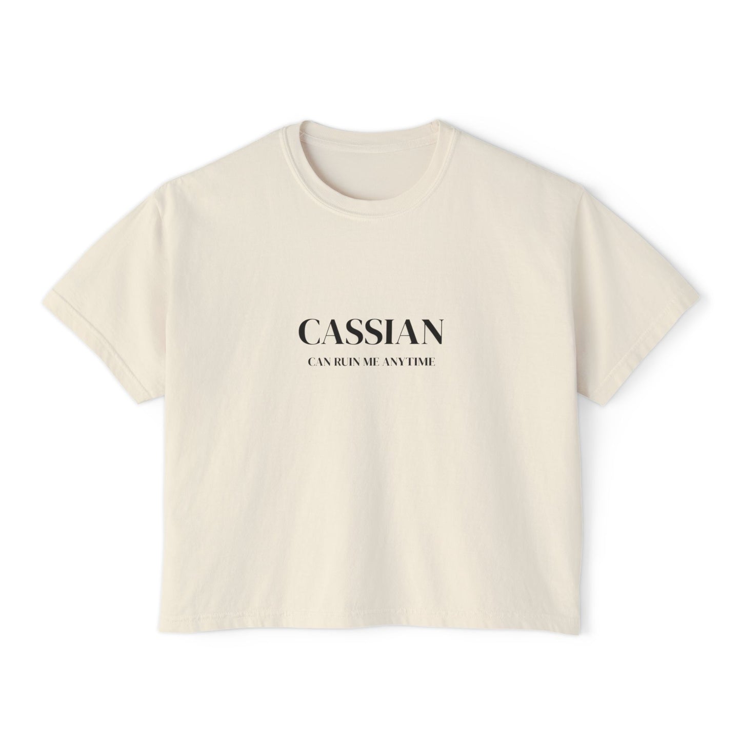 Chic Women's Boxy Tee with Inspirational Quote, Casual Summer Top, Everyday Wear, Gift for Her, Graphic Tee for Women