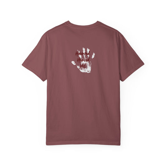 Handprint Unisex Garment-Dyed T-Shirt - Unique Casual Wear | Haunted. Hunted. His.