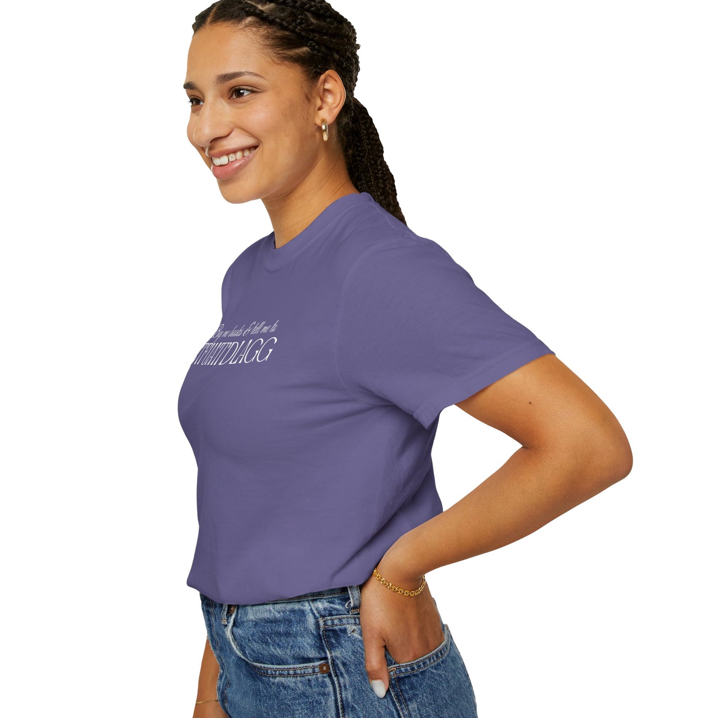 STFUATTDLAGG Playful Unisex Garment-Dyed T-Shirt | Casual Style for Everyday Wear | Gift for Friends, Birthdays, Holidays, Family Gatherings