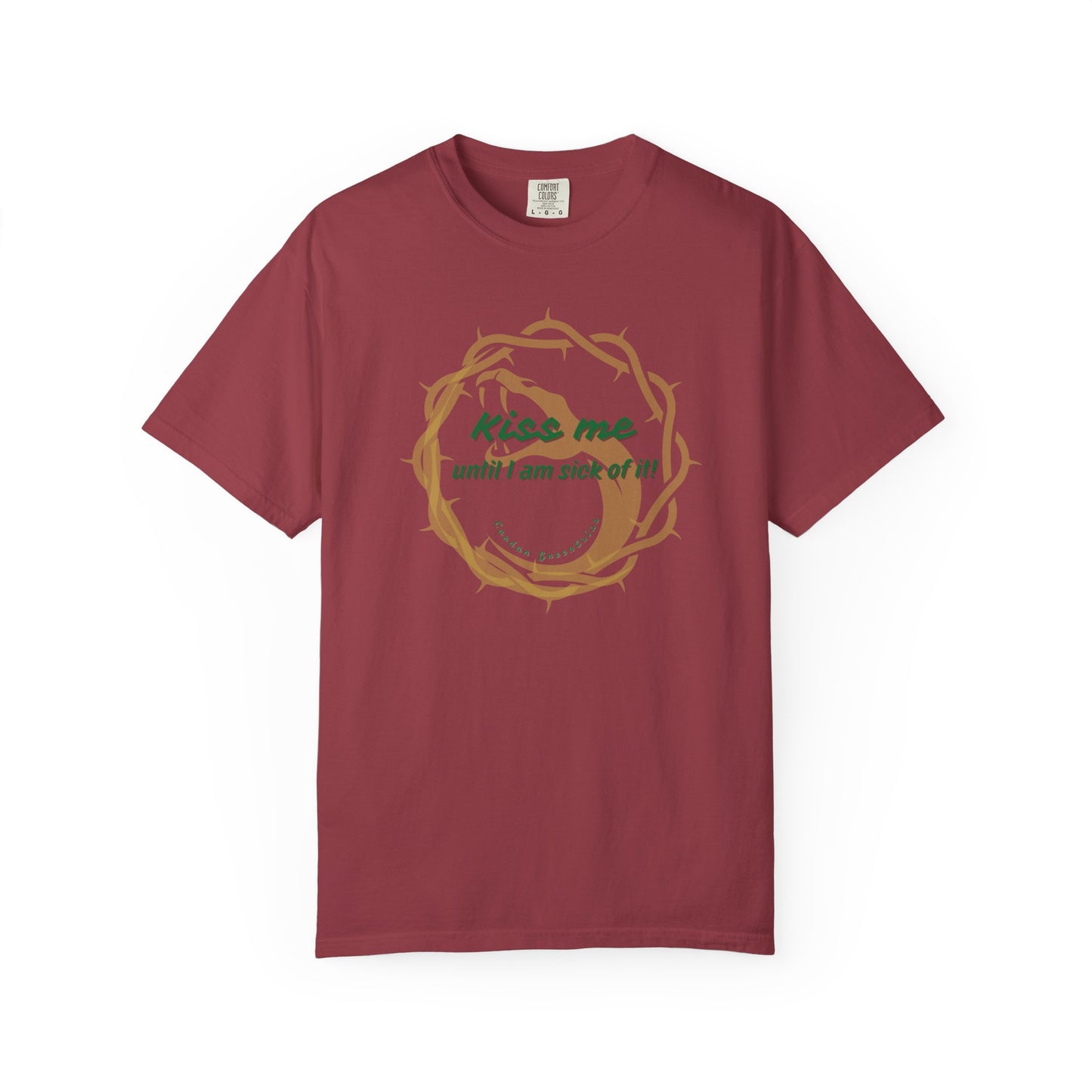 Unisex T-shirt "Kiss Me until I am Sick of it" Quote The Cruel Prince Cardan Greenbriar Booktok's Morally Gray Character
