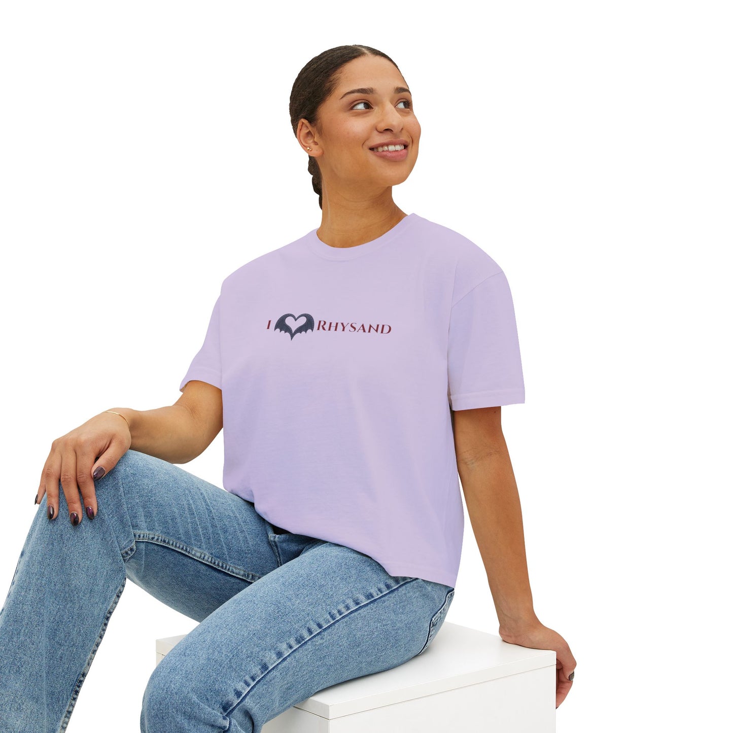BookTok Rhysand Boxy Tee | Women's Boxy Tee | Casual Graphic T-Shirt, Everyday Wear, Gift for Her, Minimalist Style, Comfy Tee