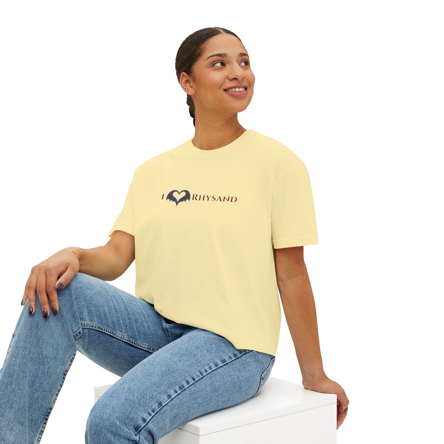BookTok Rhysand Boxy Tee | Women's Boxy Tee | Casual Graphic T-Shirt, Everyday Wear, Gift for Her, Minimalist Style, Comfy Tee