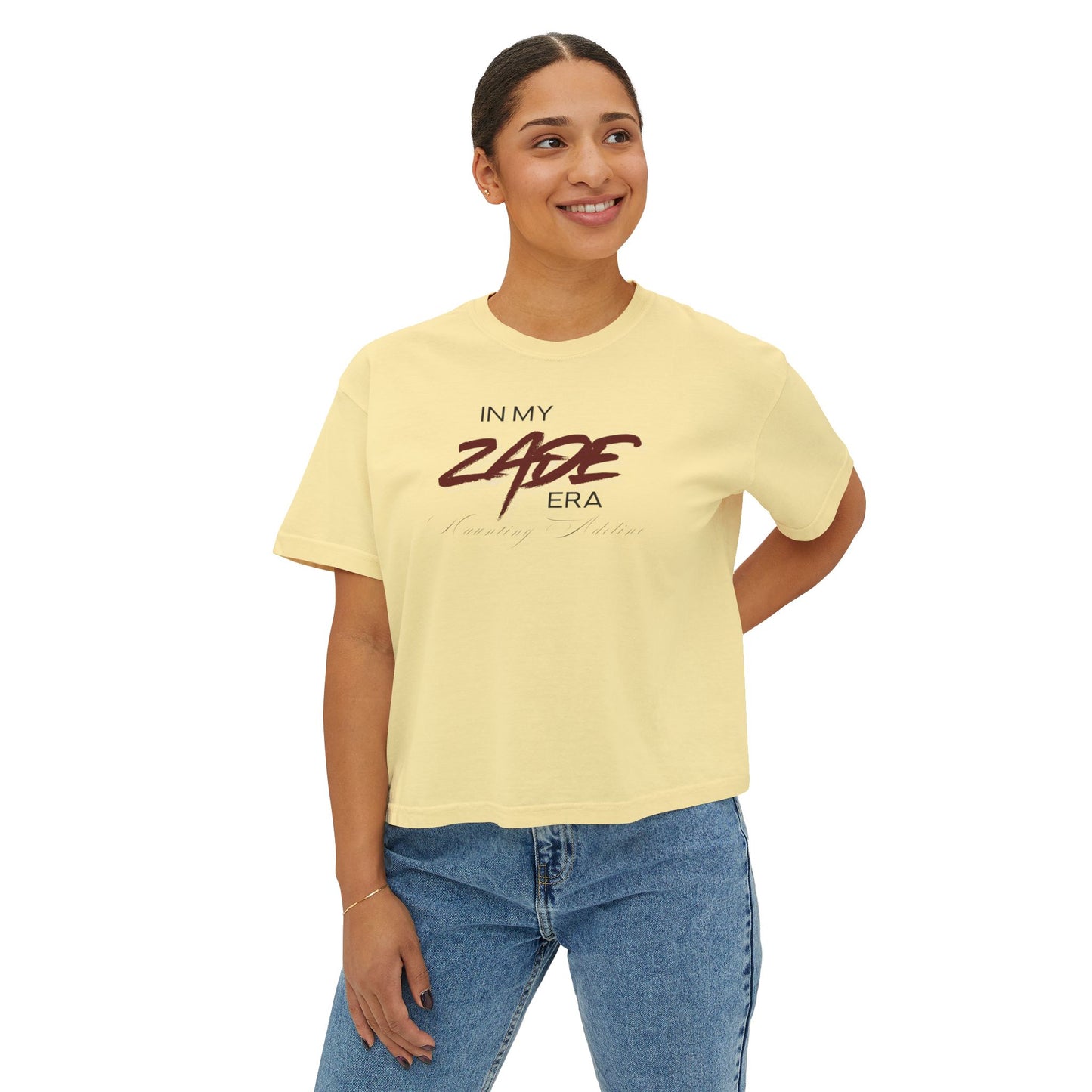 In My Zade Era Women's Boxy Tee - Trendy Graphic Tee, Casual Wear, Gift for Her, Summer Fashion, Everyday Comfort