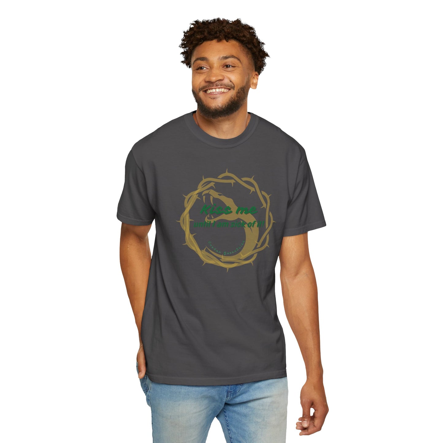 Unisex T-shirt "Kiss Me until I am Sick of it" Quote The Cruel Prince Cardan Greenbriar Booktok's Morally Gray Character