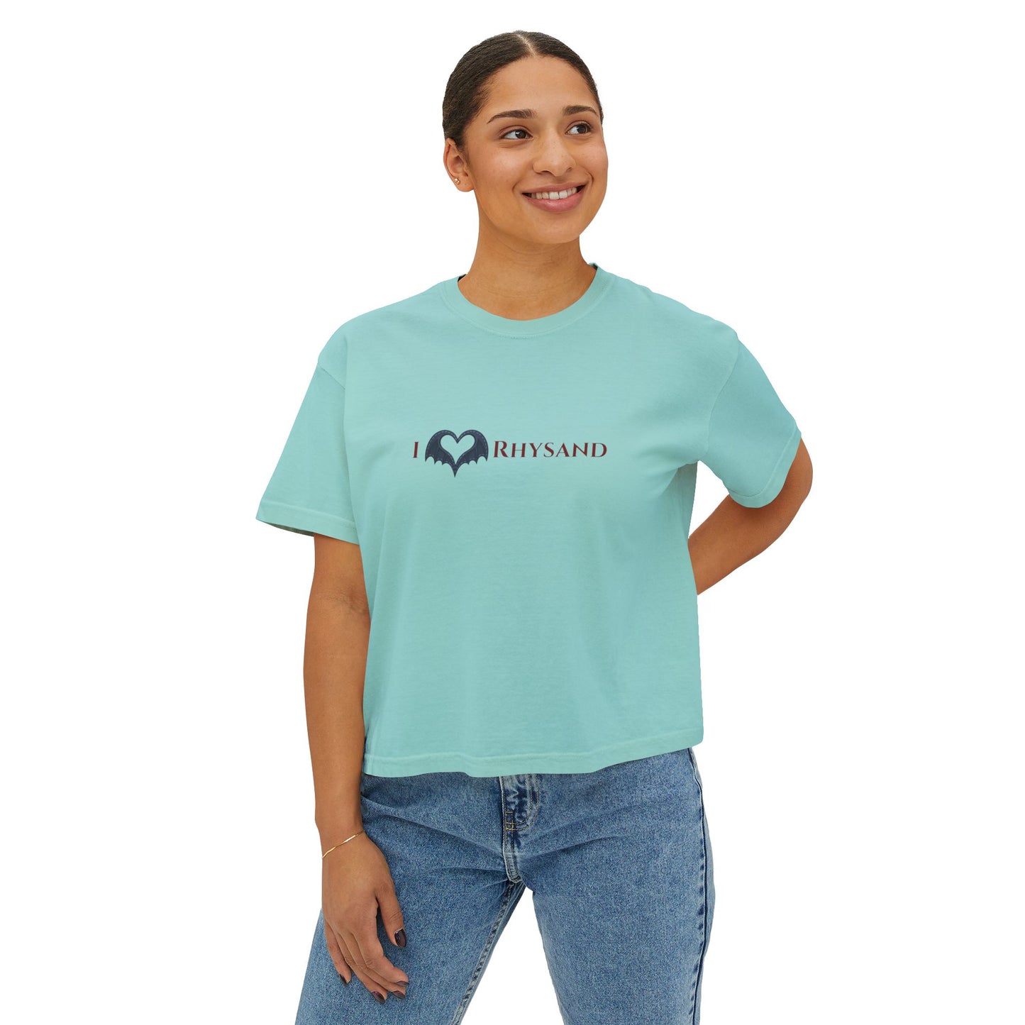 BookTok Rhysand Boxy Tee | Women's Boxy Tee | Casual Graphic T-Shirt, Everyday Wear, Gift for Her, Minimalist Style, Comfy Tee