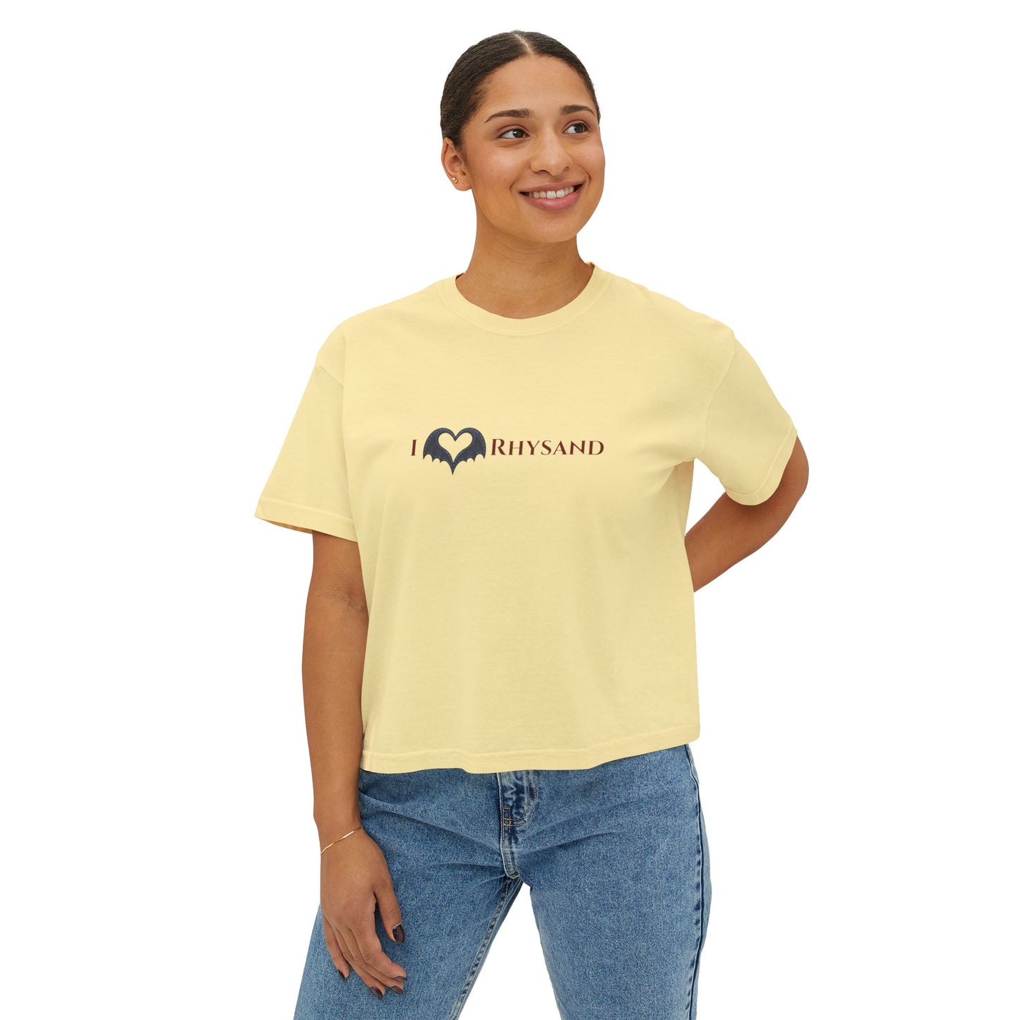 BookTok Rhysand Boxy Tee | Women's Boxy Tee | Casual Graphic T-Shirt, Everyday Wear, Gift for Her, Minimalist Style, Comfy Tee