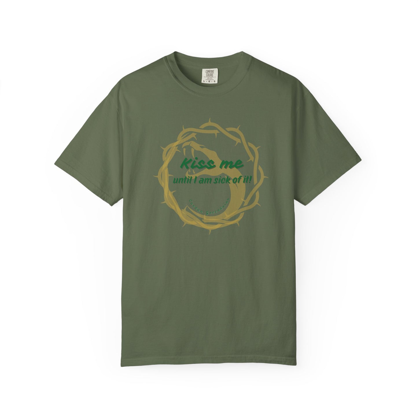 Unisex T-shirt "Kiss Me until I am Sick of it" Quote The Cruel Prince Cardan Greenbriar Booktok's Morally Gray Character