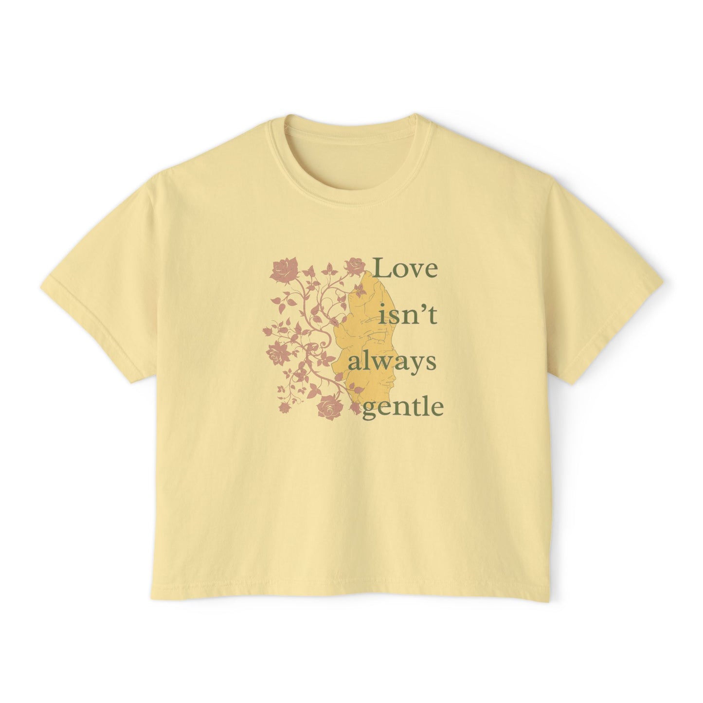 Tee Spring Court 'Love Isn't Always Gentle' Women's Boxy Boho Shirt