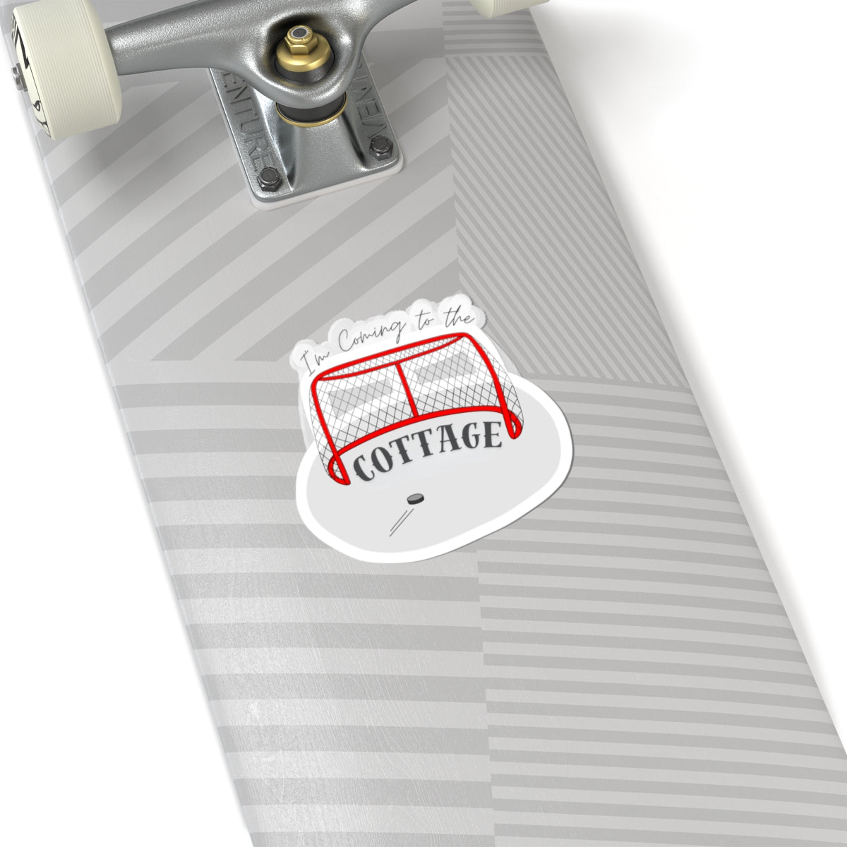 I’m Coming to the Cottage Hockey Sticker | Kiss-Cut Vinyl Decal