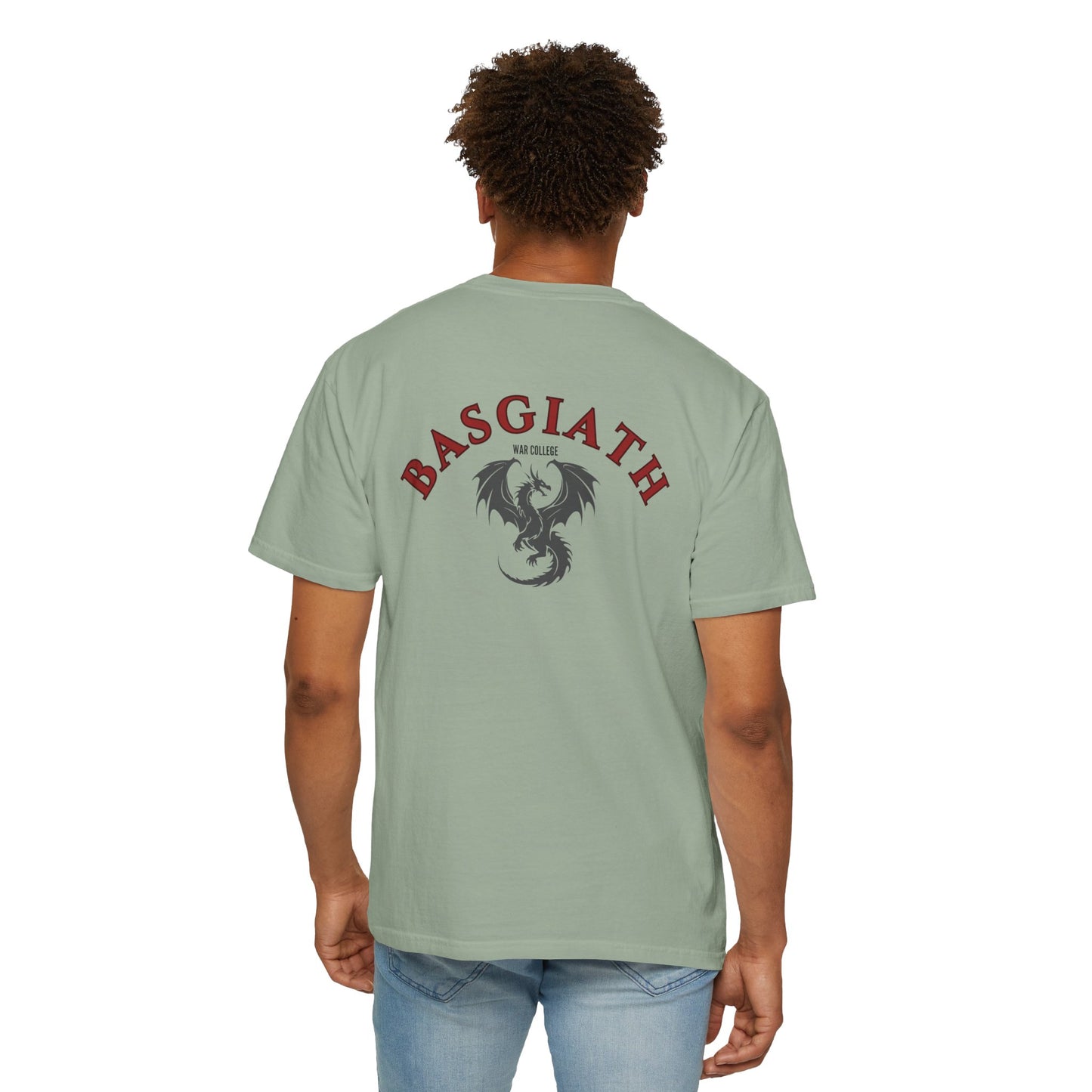 Bookish Dragon Rider T-shirt - Unisex Garment-Dyed