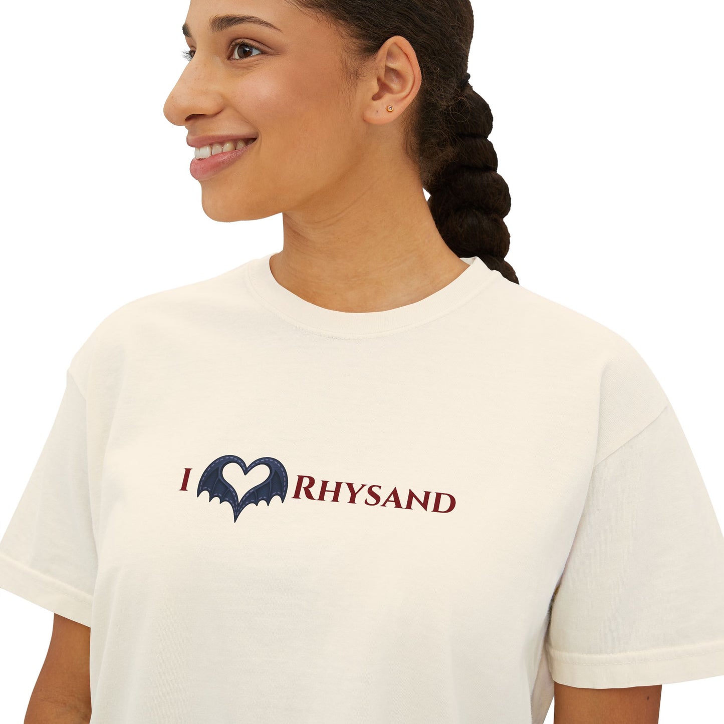 BookTok Rhysand Boxy Tee | Women's Boxy Tee | Casual Graphic T-Shirt, Everyday Wear, Gift for Her, Minimalist Style, Comfy Tee