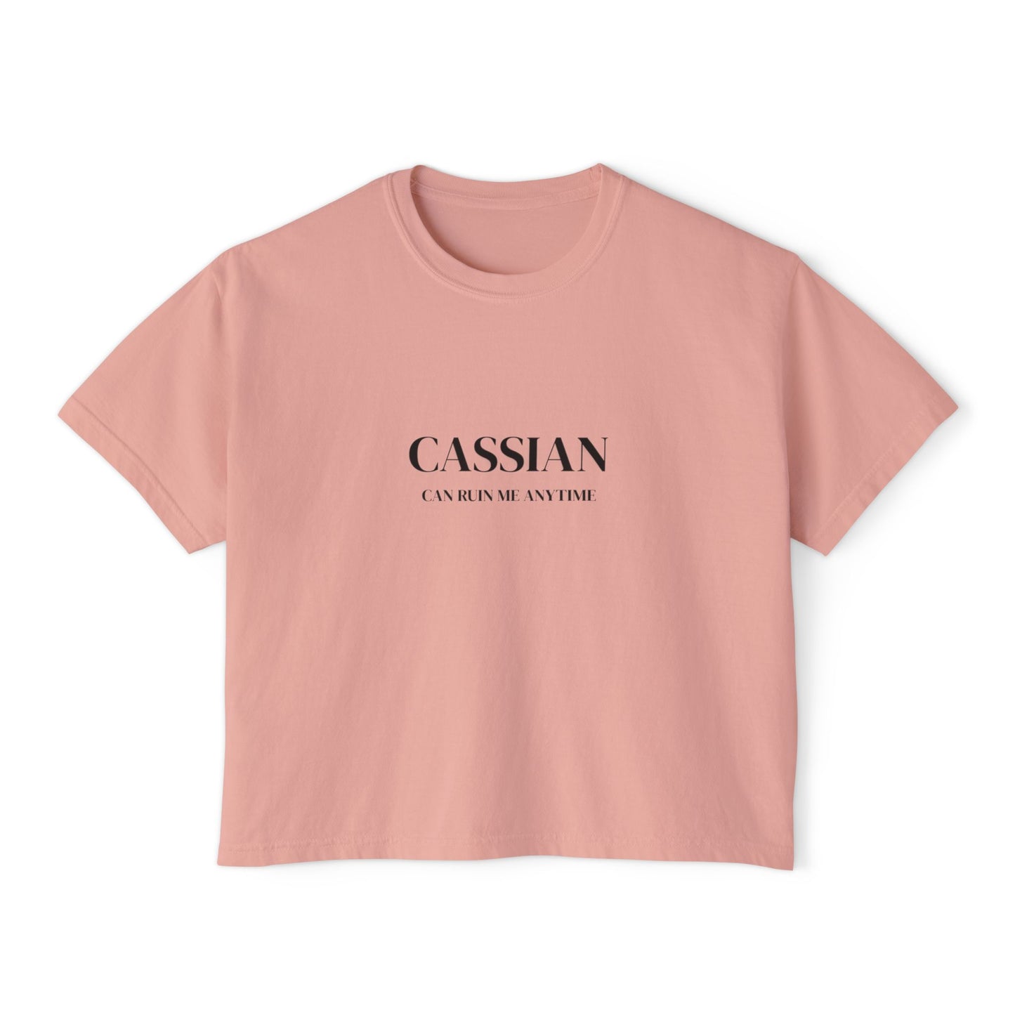Chic Women's Boxy Tee with Inspirational Quote, Casual Summer Top, Everyday Wear, Gift for Her, Graphic Tee for Women