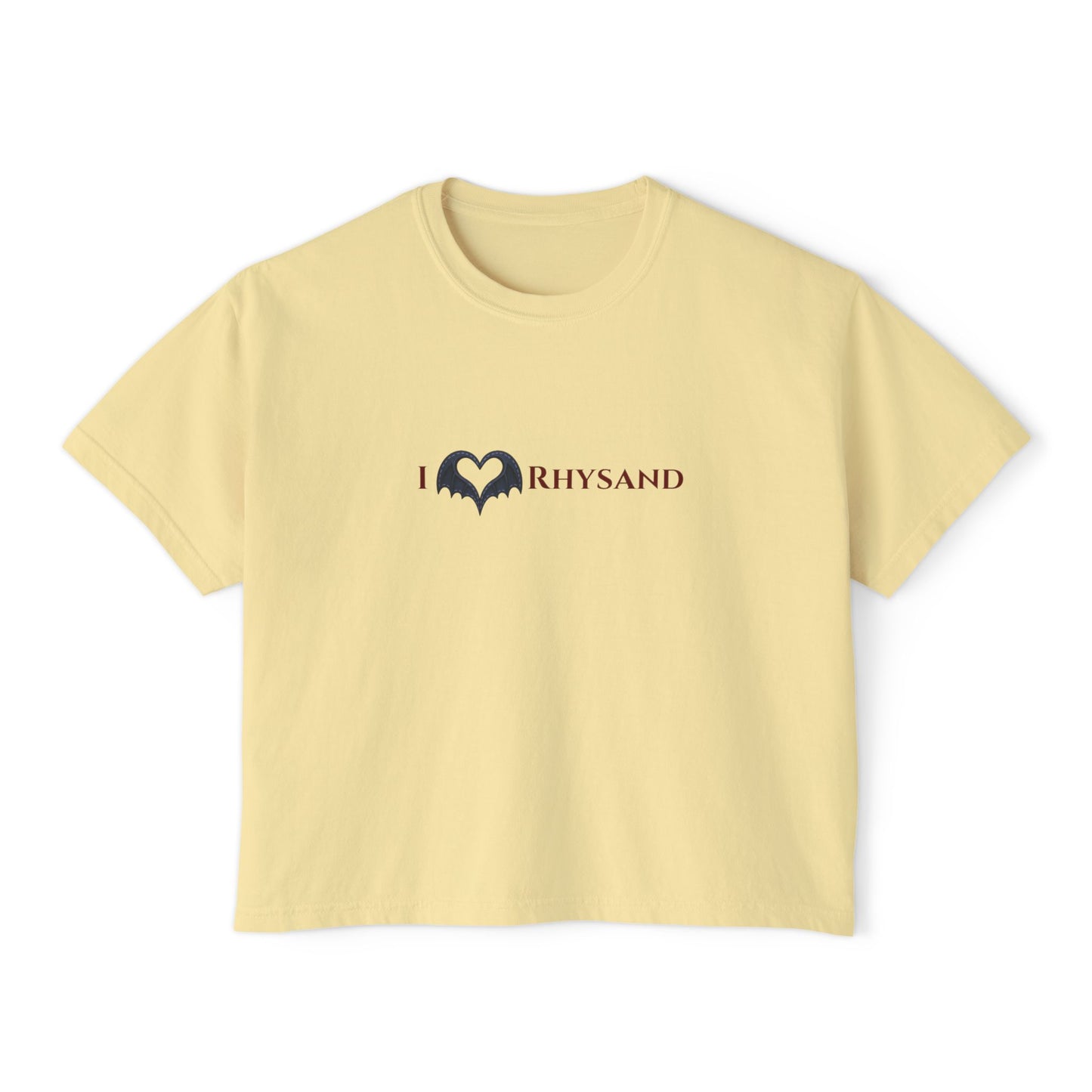 BookTok Rhysand Boxy Tee | Women's Boxy Tee | Casual Graphic T-Shirt, Everyday Wear, Gift for Her, Minimalist Style, Comfy Tee