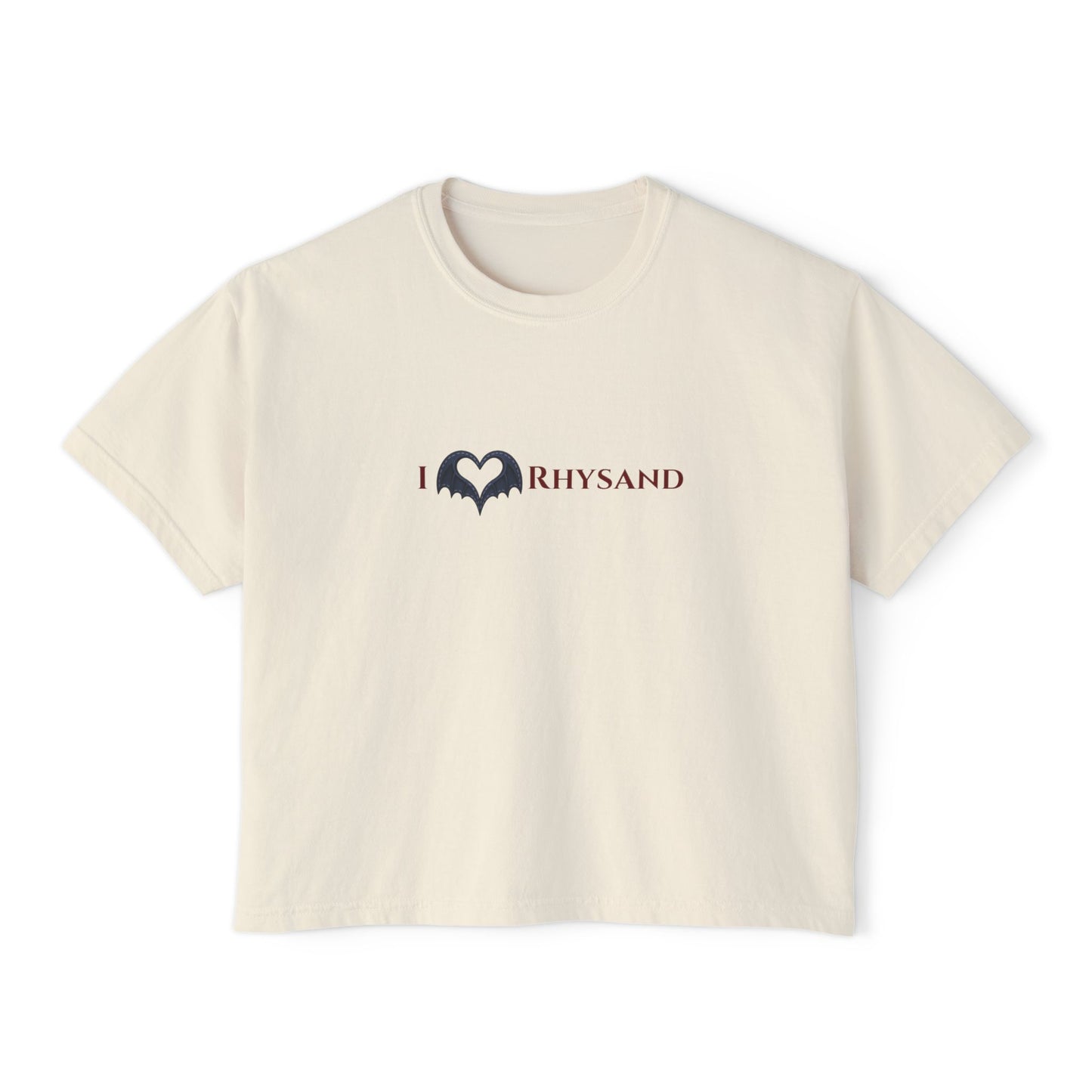 BookTok Rhysand Boxy Tee | Women's Boxy Tee | Casual Graphic T-Shirt, Everyday Wear, Gift for Her, Minimalist Style, Comfy Tee