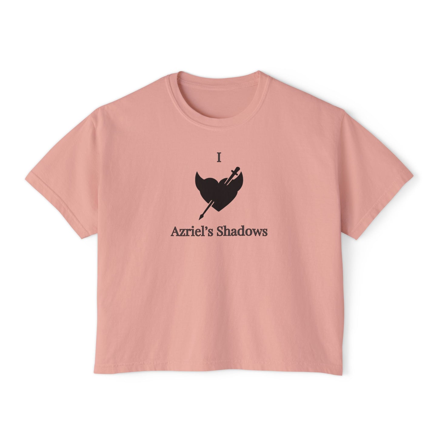 I Love Azriel's Shadows Women's Boxy Tee, Cute Graphic Tee, Gift for Readers, Literary Tee, Casual Comfort Wear