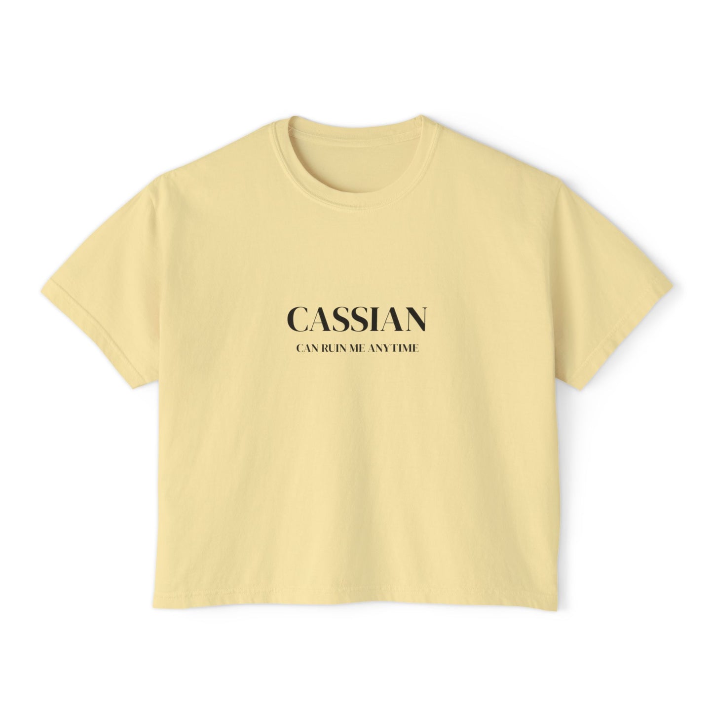 Chic Women's Boxy Tee with Inspirational Quote, Casual Summer Top, Everyday Wear, Gift for Her, Graphic Tee for Women