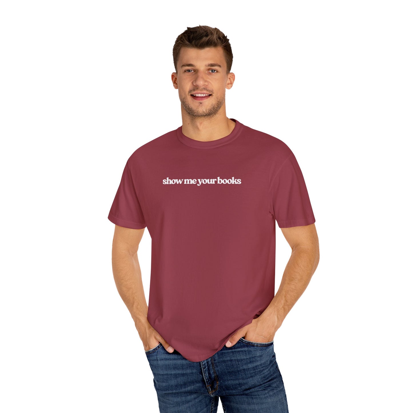 Show Me Your Books T-Shirt, Unisex Reading Tee, Book Lover Gift, Literary Apparel, Casual Shirt for Bookworms