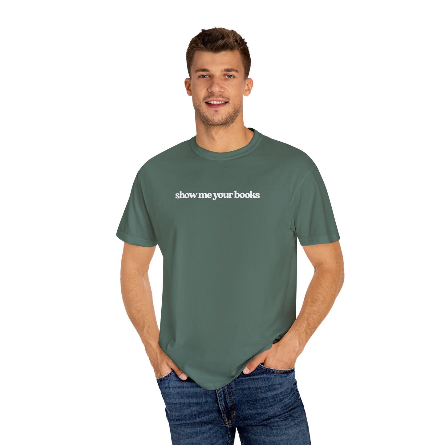 Show Me Your Books T-Shirt, Unisex Reading Tee, Book Lover Gift, Literary Apparel, Casual Shirt for Bookworms