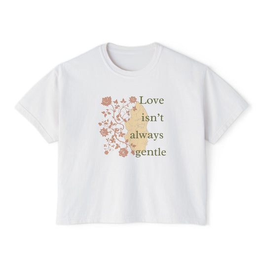 Tee Spring Court 'Love Isn't Always Gentle' Women's Boxy Boho Shirt