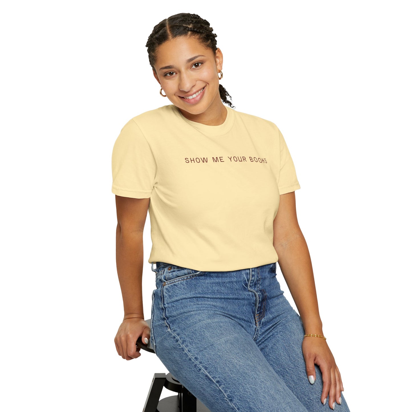 Show Me Your Books T-Shirt, Book Lover's Tee, Gift for Readers, Reading Enthusiast Shirt, Funny Book T-shirt, Unisex Literary Apparel