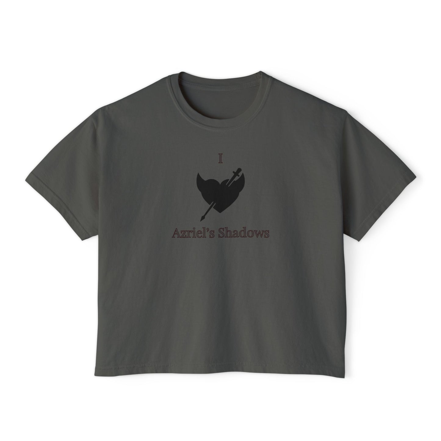 I Love Azriel's Shadows Women's Boxy Tee, Cute Graphic Tee, Gift for Readers, Literary Tee, Casual Comfort Wear
