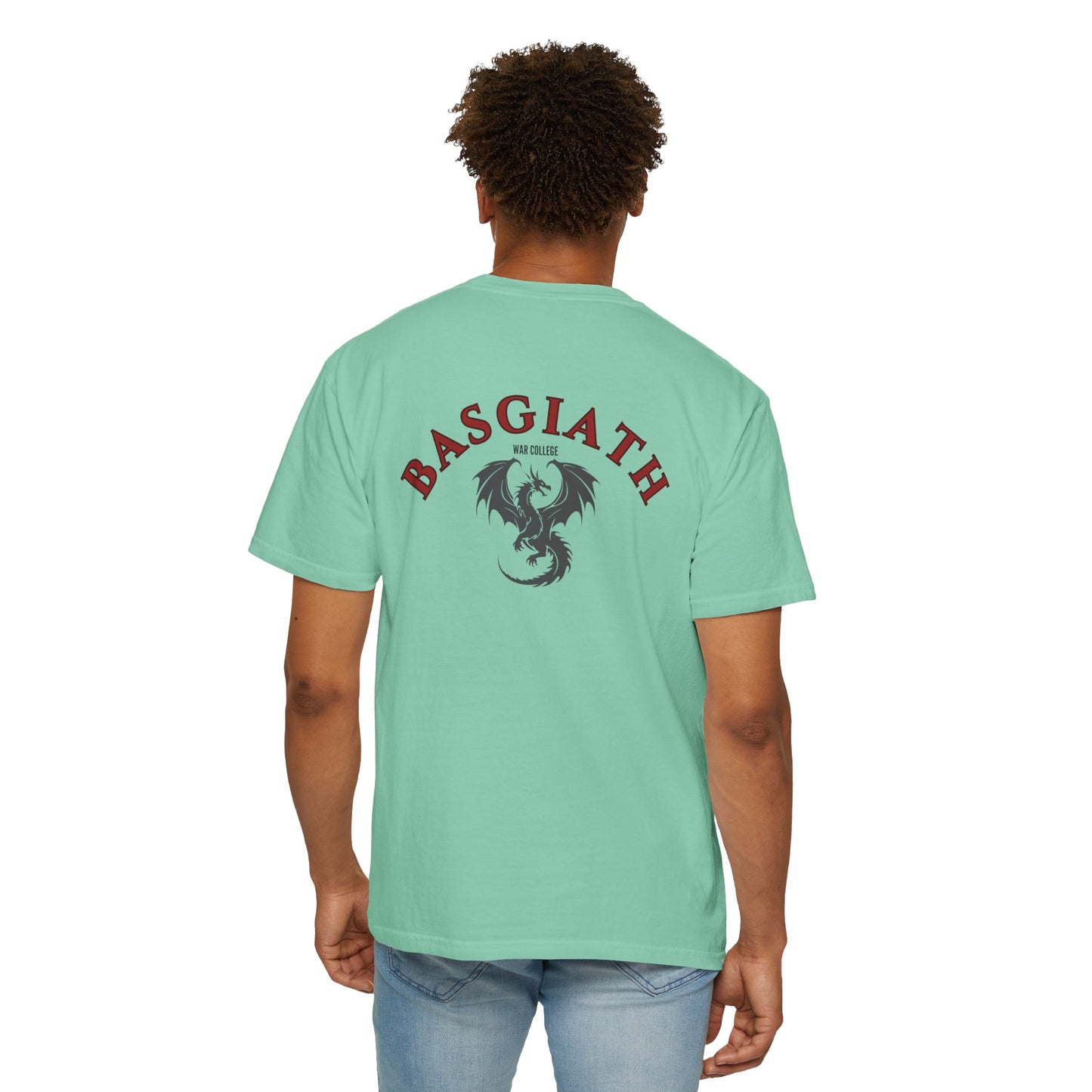 Bookish Dragon Rider T-shirt - Unisex Garment-Dyed