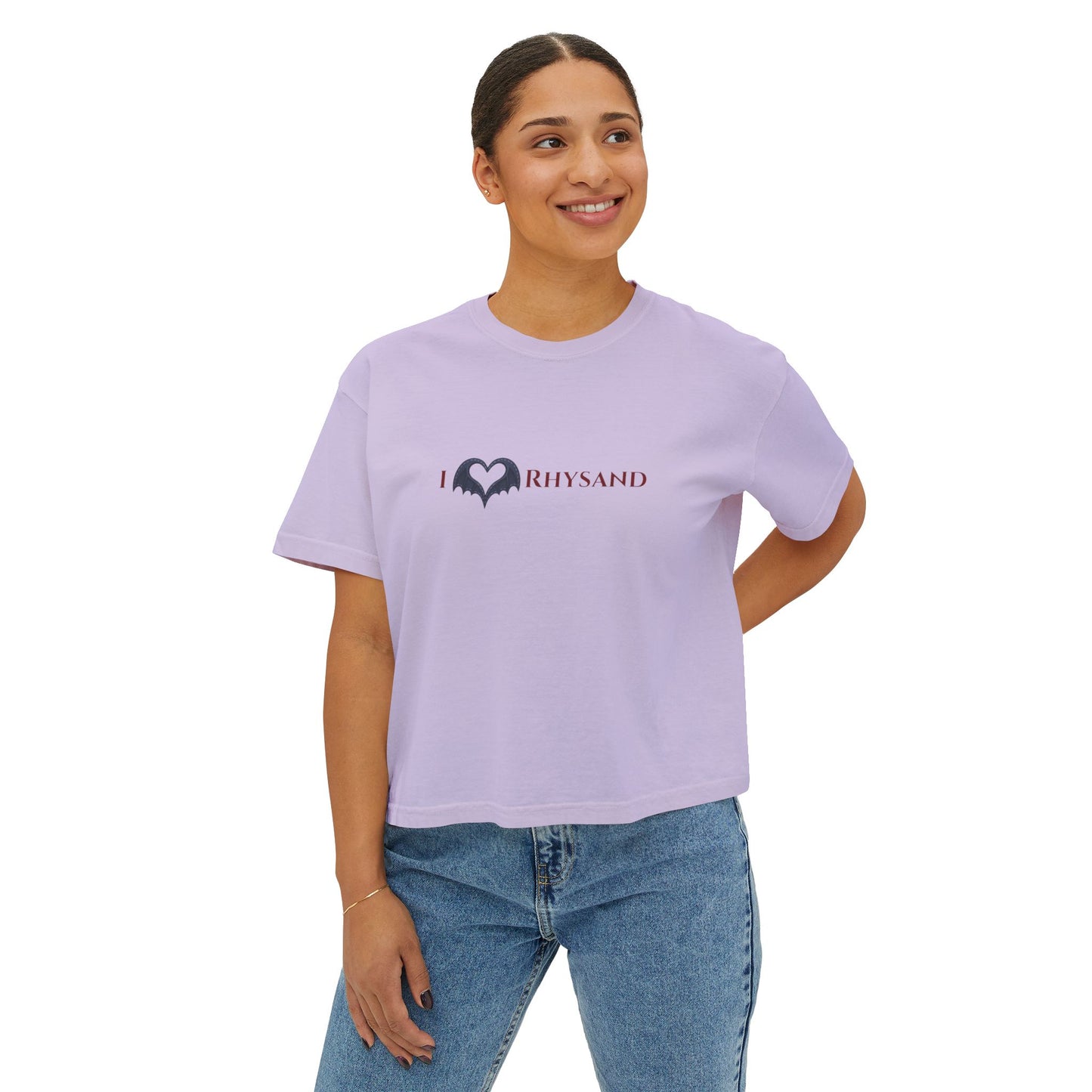 BookTok Rhysand Boxy Tee | Women's Boxy Tee | Casual Graphic T-Shirt, Everyday Wear, Gift for Her, Minimalist Style, Comfy Tee