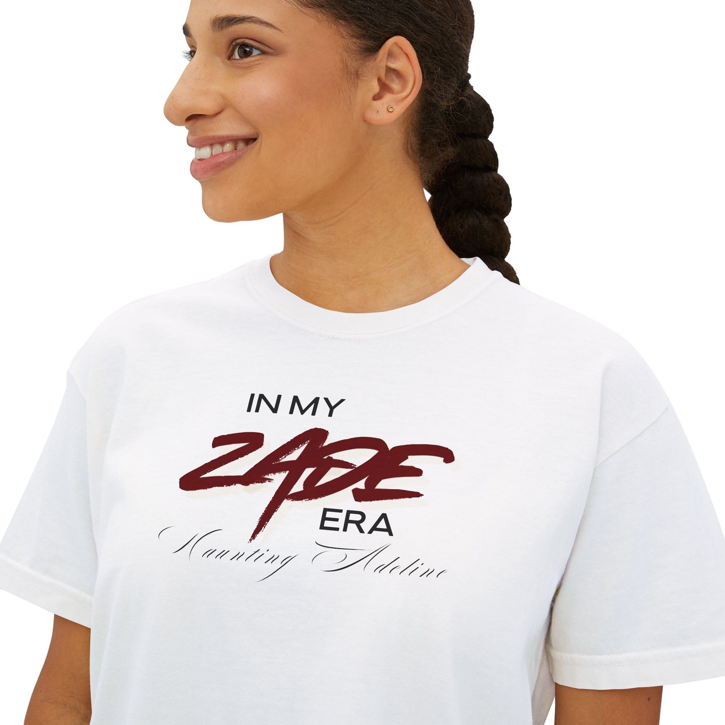 In My Zade Era Women's Boxy Tee - Trendy Graphic Tee, Casual Wear, Gift for Her, Summer Fashion, Everyday Comfort