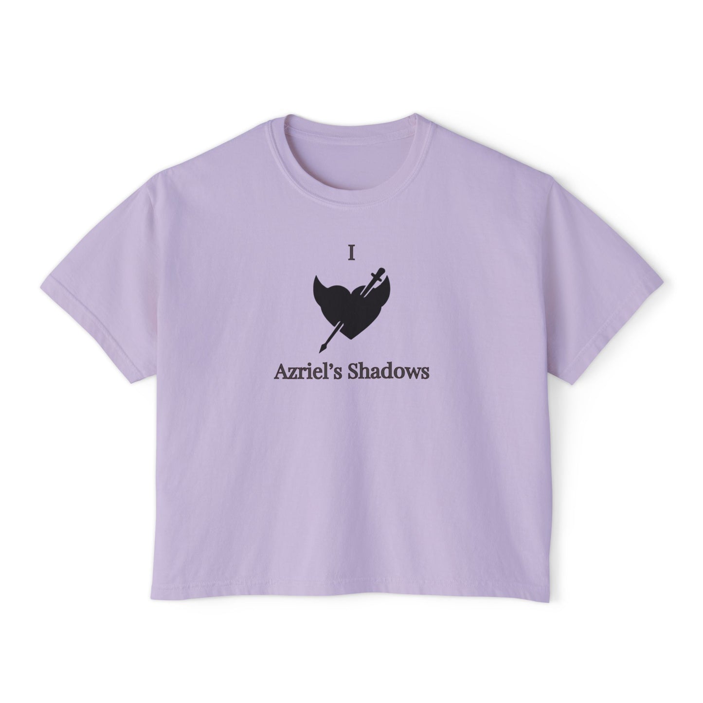 I Love Azriel's Shadows Women's Boxy Tee, Cute Graphic Tee, Gift for Readers, Literary Tee, Casual Comfort Wear