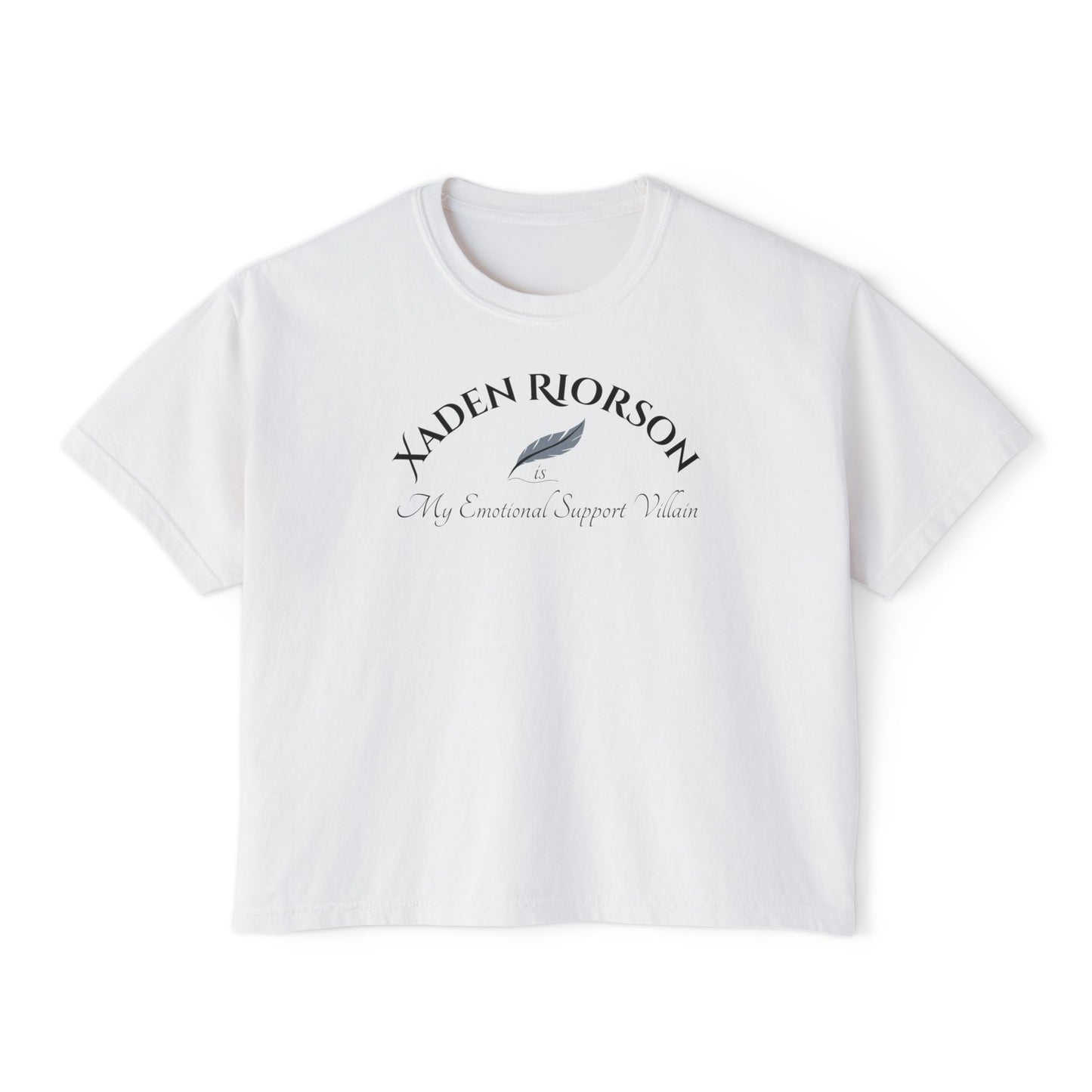 Xaden Cozy Supportive Boxy Tee for Women, Casual Everyday Wear, Gift for Friends, Motivational Women's T-Shirt, Cute Summer Top
