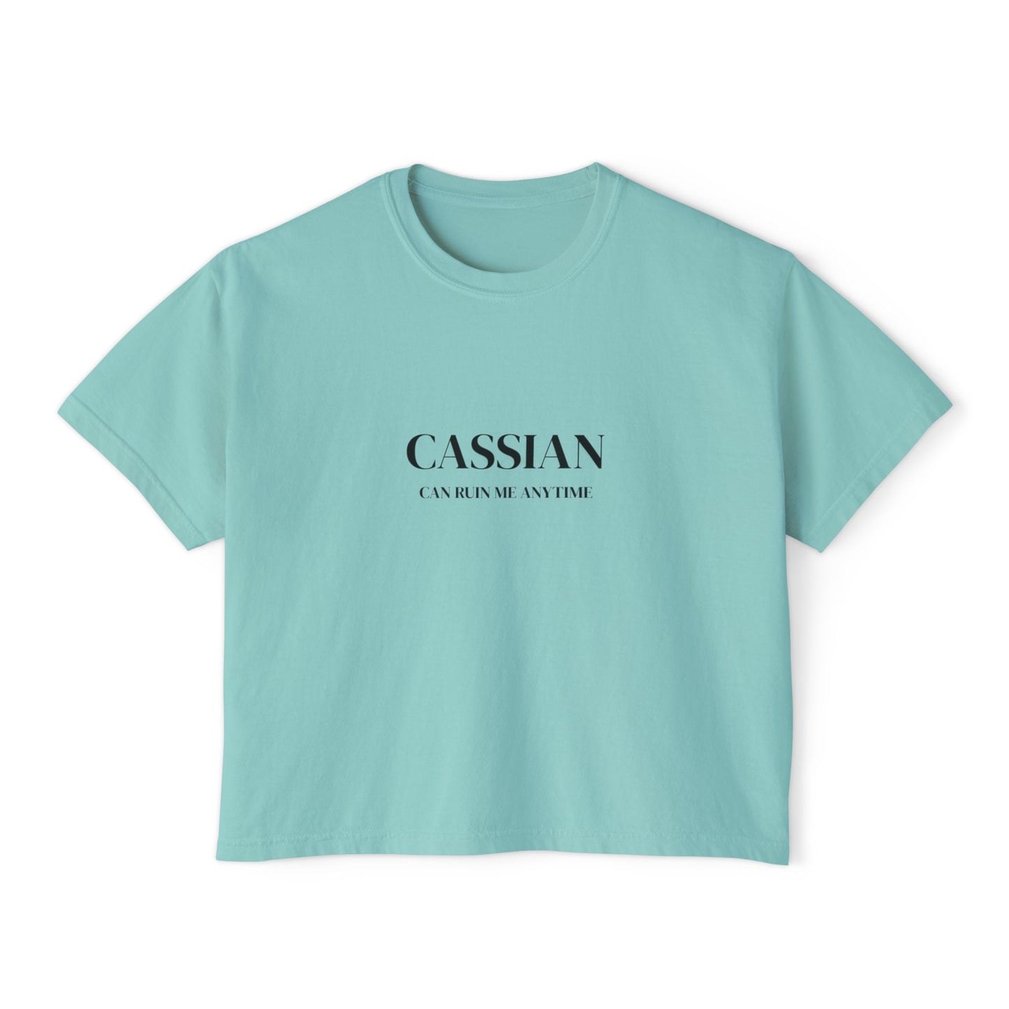 Chic Women's Boxy Tee with Inspirational Quote, Casual Summer Top, Everyday Wear, Gift for Her, Graphic Tee for Women