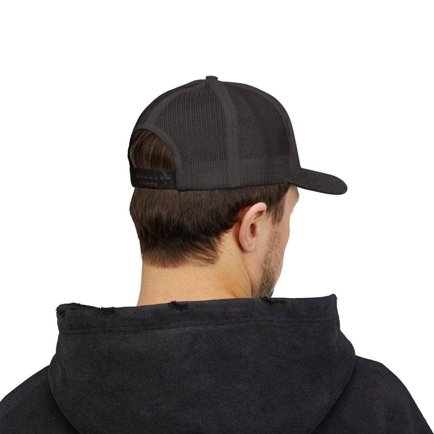 DILF_Trucker_Cap_Dark Heather Grey Back
