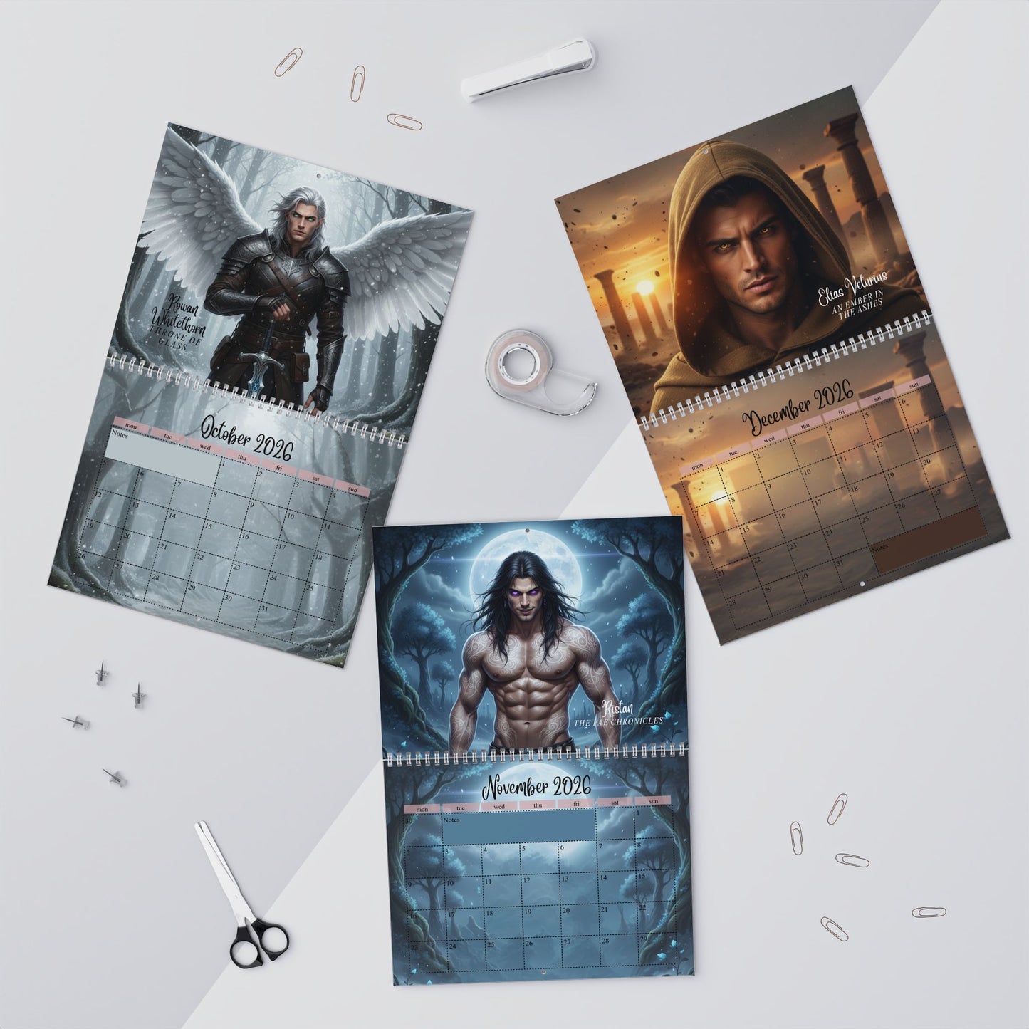 My_Book_Boyfriends_2026_Wall_Calendar Sept to Dec