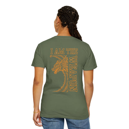 I Am the Weapon Tee | Xaden Riorson Fourth Wing Shirt for BookTok Fans Back Print