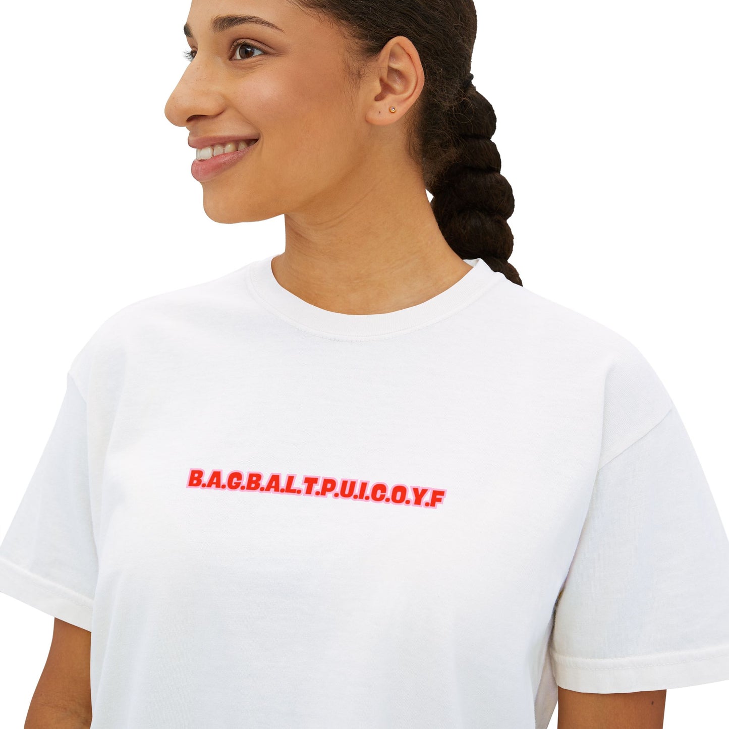 B.A.G.B.A.L.T.P.U.I.C.O.Y.F Minimalist Tee | Subtle Spicy BookTok Shirt