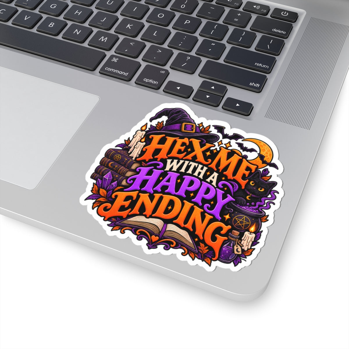 Hex Me With a Happy Ending Sticker | Witchy Romance Decal