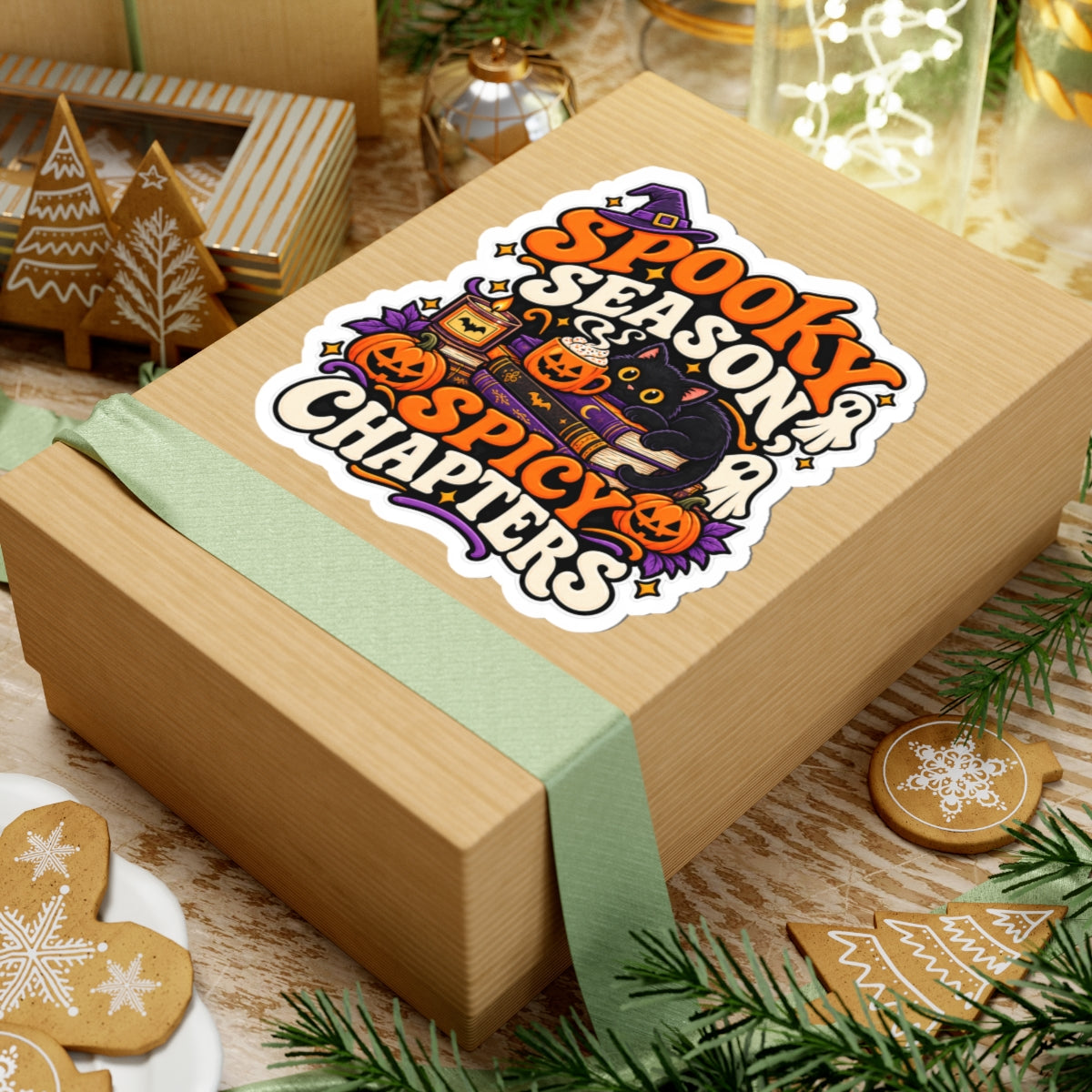 Spooky Season, Spicy Chapters Sticker | Halloween Bookish Decal