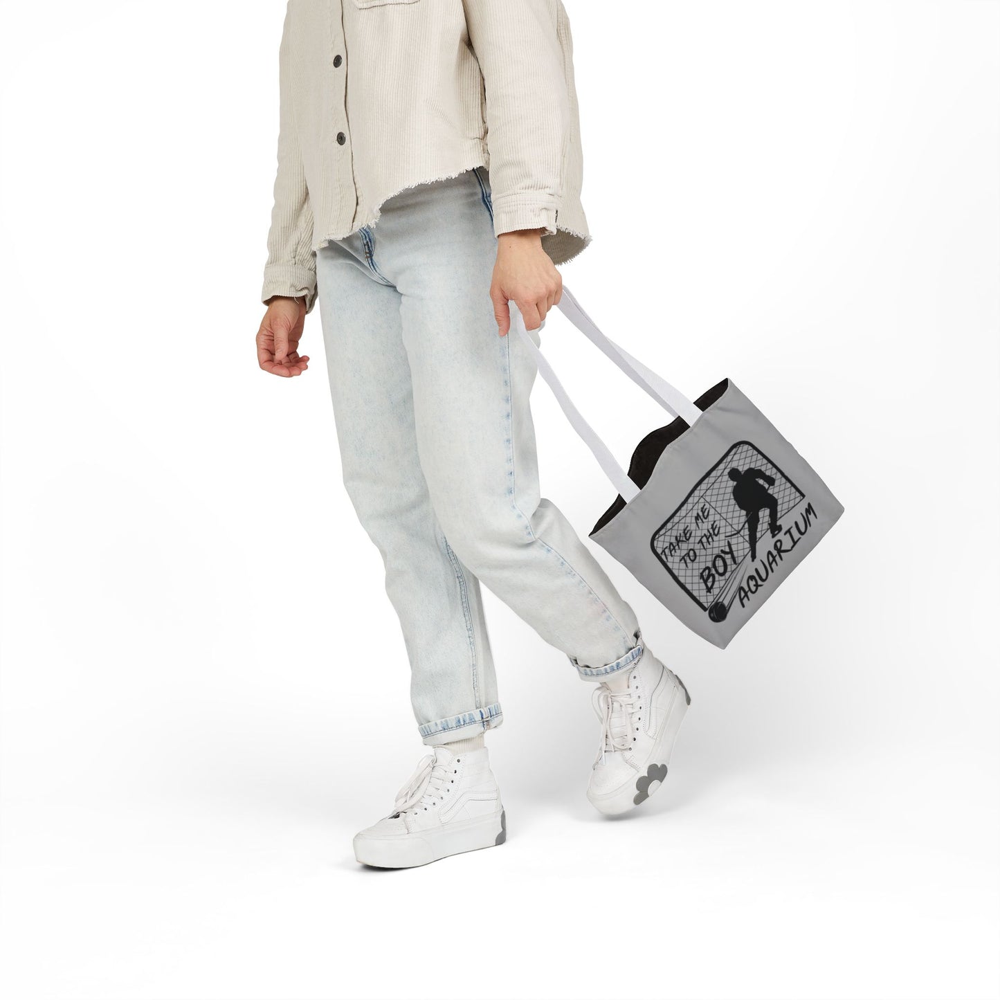 Take Me to the Boy Aquarium Tote Bag | Hockey Fan Canvas Tote