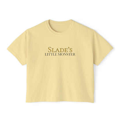 Slade Little Monster Women's Boxy Tee - Perfect for Birthdays, Gift for Mom, Casual Wear, Everyday Comfort
