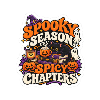 Spooky Season, Spicy Chapters Sticker | Halloween Bookish Decal